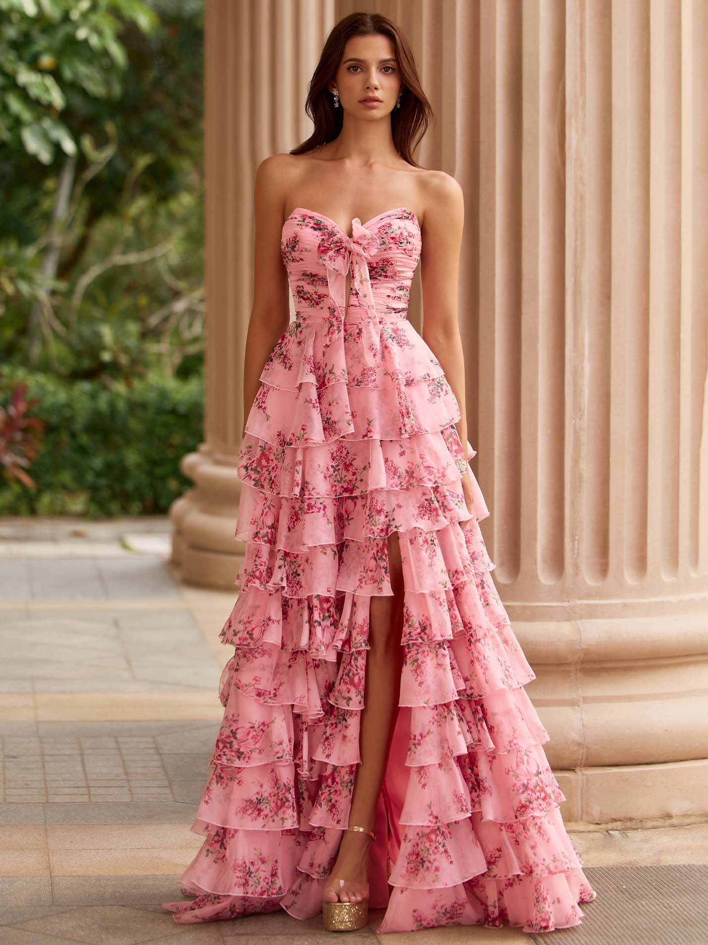 A-line prom dress editorial